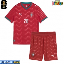 Portugal Joao Cancelo #20 Heimtrikotsatz Kinder WM 2026 Kurzarm (+ Kurze Hosen)